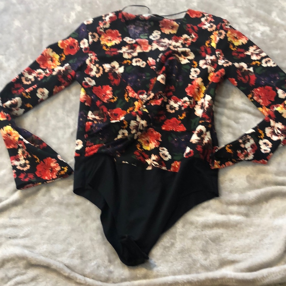 Zara floral bodysuit